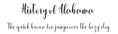 History of Alabama by alifirman — Script Handwritten Font — thumbnail 1