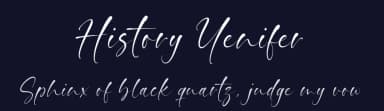 History Yenifer by Timur Type — Script Handwritten Font — thumbnail 2