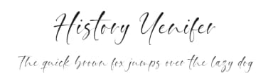 History Yenifer by Timur Type — Script Handwritten Font — thumbnail 1