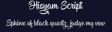 Hisyam Script by Hendra Pratama — Script Handwritten Font — thumbnail 2