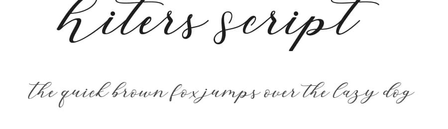 Hiters Script by Creative Lab — Script Handwritten Font
