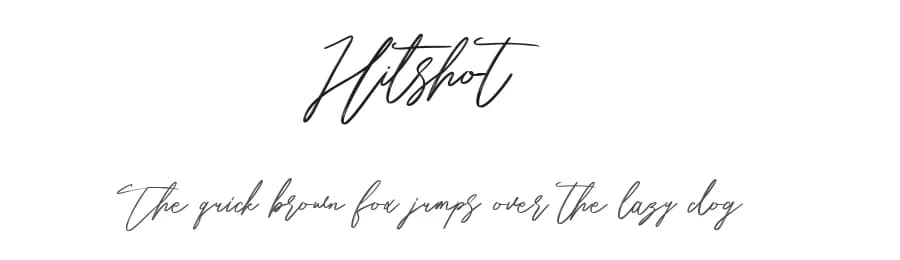 Hitshot by Maulana Creative — Script Handwritten Font