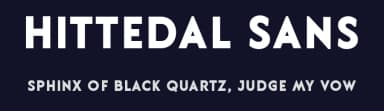 Hittedal Sans by Edignwn Type — Sans Serif Font — thumbnail 2