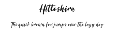 Hittoshira by Maulana Creative — Script Handwritten Font — thumbnail 1