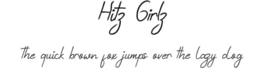 Hitz Girlz by Edric Studio — Script Handwritten Font — thumbnail 1