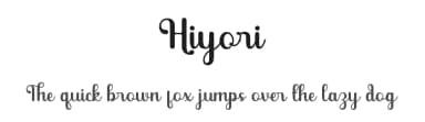 Hiyori by RantautypeStudio — Script Handwritten Font — thumbnail 1