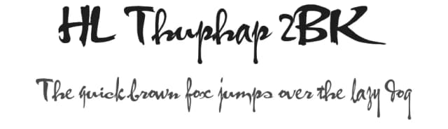 HL Thuphap 2BK by HungLan Design — Script Handwritten Font