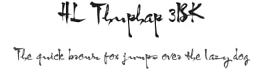 HL Thuphap 3BK by HungLan Design — Script Handwritten Font — thumbnail 1