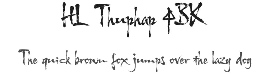 HL Thuphap 4BK by HungLan Design — Script Handwritten Font