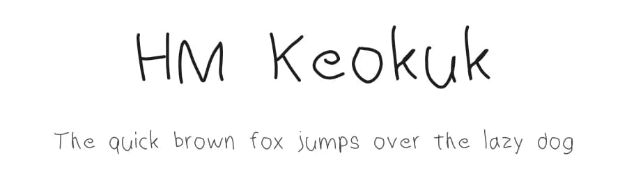 HM Keokuk by James Hamelton Jr — Script Handwritten Font