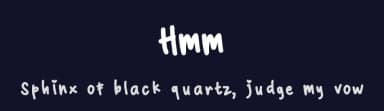 Hmm by namima — Script Handwritten Font — thumbnail 2