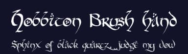 Hobbiton Brush hand by Nancy Lorenz — Dingbats Font — thumbnail 2
