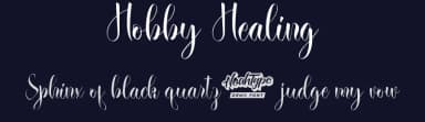 Hobby Healing by Noah Type — Script Handwritten Font — thumbnail 2