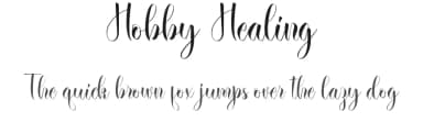 Hobby Healing by Noah Type — Script Handwritten Font — thumbnail 1