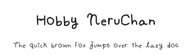 Hobby NeruChan by Anna Paula Canelón — Script Handwritten Font — thumbnail 1