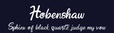 Hobenshaw by Letterara — Script Handwritten Font — thumbnail 2