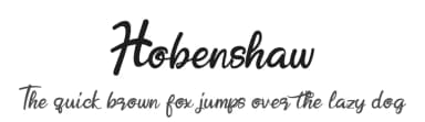 Hobenshaw by Letterara — Script Handwritten Font — thumbnail 1