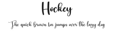 Hockey by Scratchones — Script Handwritten Font — thumbnail 1