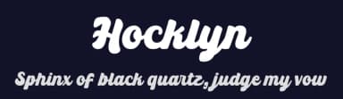Hocklyn by HansCo — Script Handwritten Font — thumbnail 2