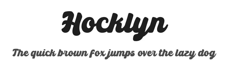 Hocklyn by HansCo — Script Handwritten Font — preview 1