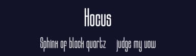 Hocus by highandrising — Sans Serif Font — thumbnail 2