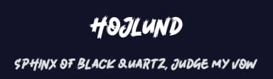 Hojlund by Mocha Frappuccino — Script Handwritten Font — thumbnail 2