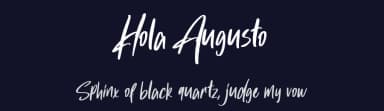 Hola Augusto by Hugefonts — Script Handwritten Font — thumbnail 2