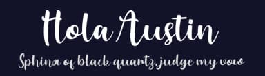 Hola Austin by Masa Aska Sanurumi — Script Handwritten Font — thumbnail 2