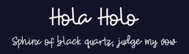 Hola Holo by Yahhya Anas — Script Handwritten Font — thumbnail 2