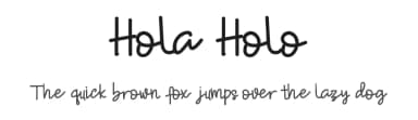 Hola Holo by Yahhya Anas — Script Handwritten Font — thumbnail 1
