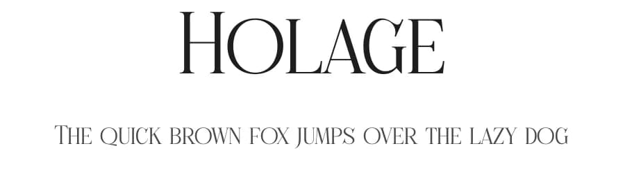 Holage by Storytype Studio — Serif Font