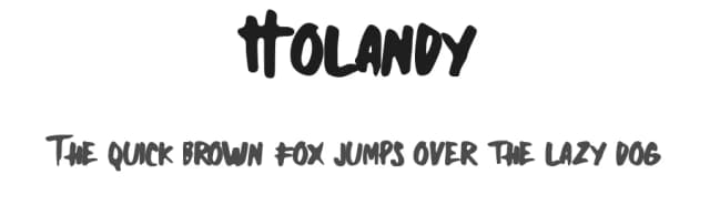 Holandy by aulia — Script Handwritten Font