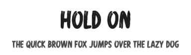 Hold On by Md Shohail Bhuian — Script Handwritten Font — thumbnail 1