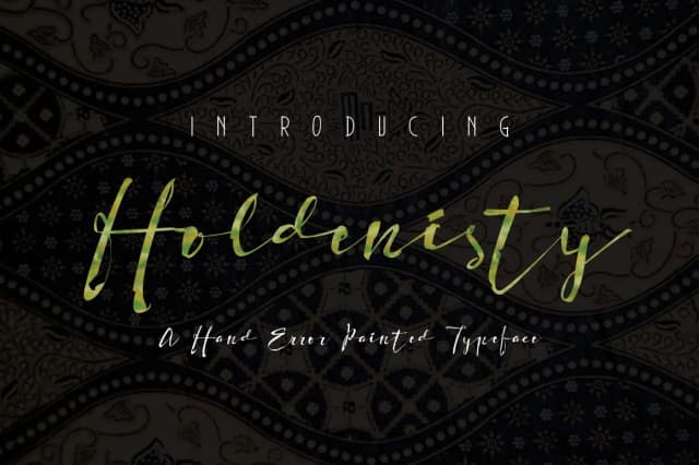 Holdenisty Font by beeart009 — Script Handwritten Font
