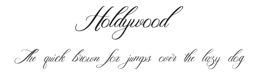 Holdywood by Qwrtype Foundry — Script Handwritten Font