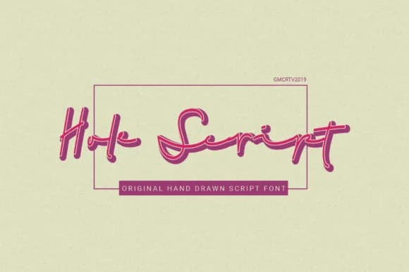 Hole Script Font by Gumacreative — Script Handwritten Font
