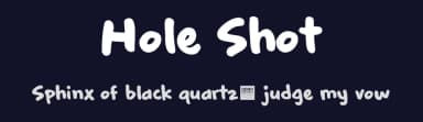 Hole Shot by BLKBK Fonts — Script Handwritten Font — thumbnail 2
