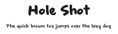 Hole Shot by BLKBK Fonts — Script Handwritten Font — thumbnail 1