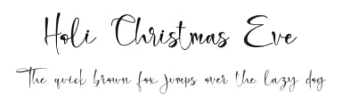 Holi Christmas Eve by Letterara — Script Handwritten Font — thumbnail 1