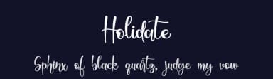 Holidate by Letterafa Studio — Script Handwritten Font — thumbnail 2