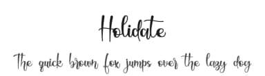 Holidate by Letterafa Studio — Script Handwritten Font — thumbnail 1