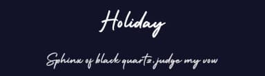 Holiday by alphArtype — Script Handwritten Font — thumbnail 2
