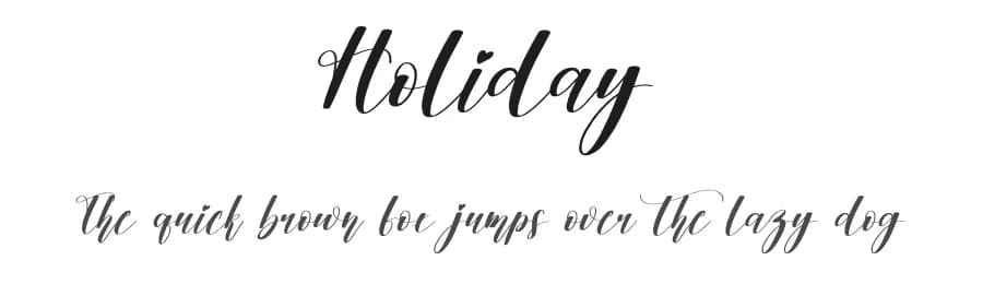 Holiday by Scratchones — Script Handwritten Font