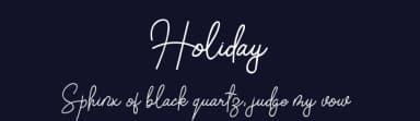 Holiday by Etik Fatimah — Script Handwritten Font — thumbnail 2