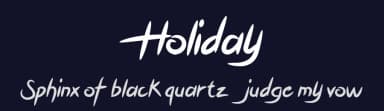 Holiday by Graphix Line Studio — Script Handwritten Font — thumbnail 2