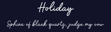Holiday by Graphix Line Studio — Script Handwritten Font — thumbnail 2