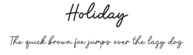 Holiday by Graphix Line Studio — Script Handwritten Font — thumbnail 1