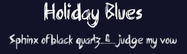 Holiday Blues by JSH creates — Script Handwritten Font — thumbnail 2