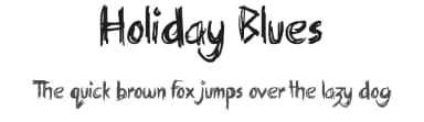 Holiday Blues by JSH creates — Script Handwritten Font — thumbnail 1