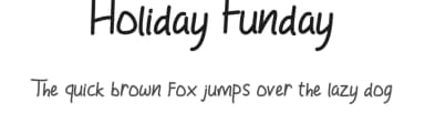 Holiday Funday by Rvandtype — Script Handwritten Font — thumbnail 1